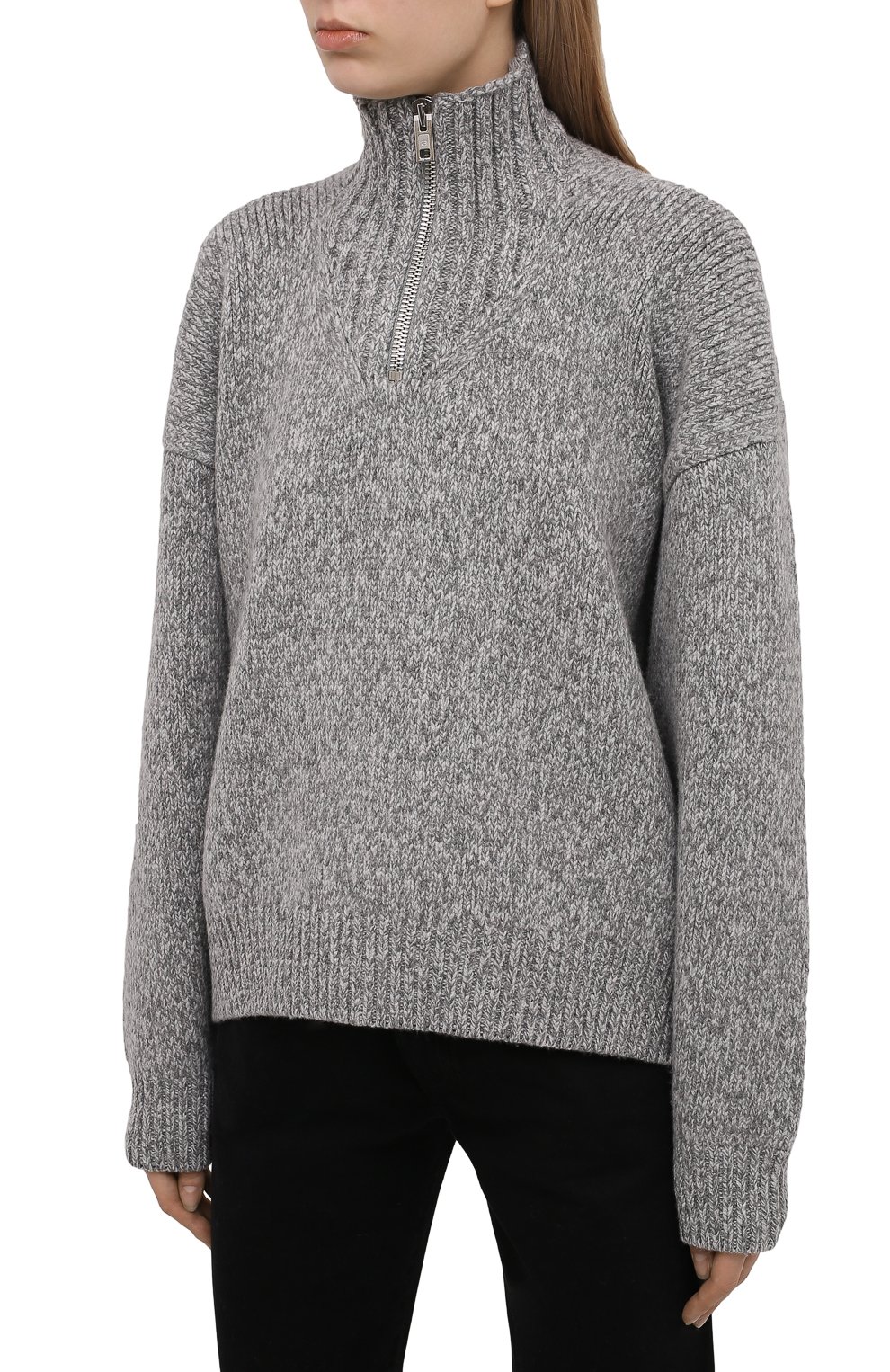 Шерстяной свитер ALEXANDER WANG серого цвета по цене 97900 руб., арт. 1KC4211005, фото 3 Шерстяной свитер ALEXANDER WANG, арт. 1KC4211005, фото 3