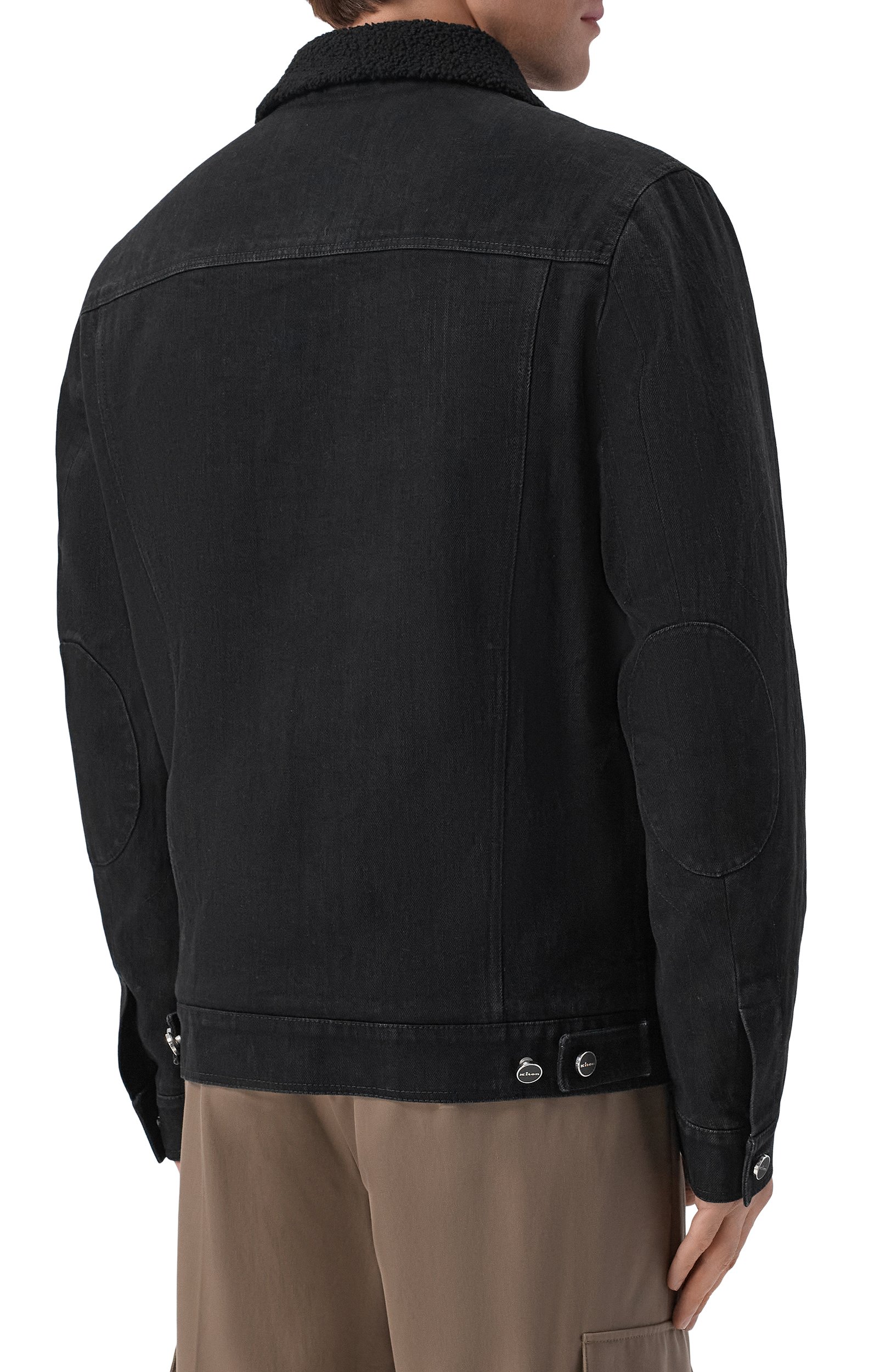 Джинсовая куртка с подкладкой из овчины KITON, арт. UW2280SV0402F, фото 4