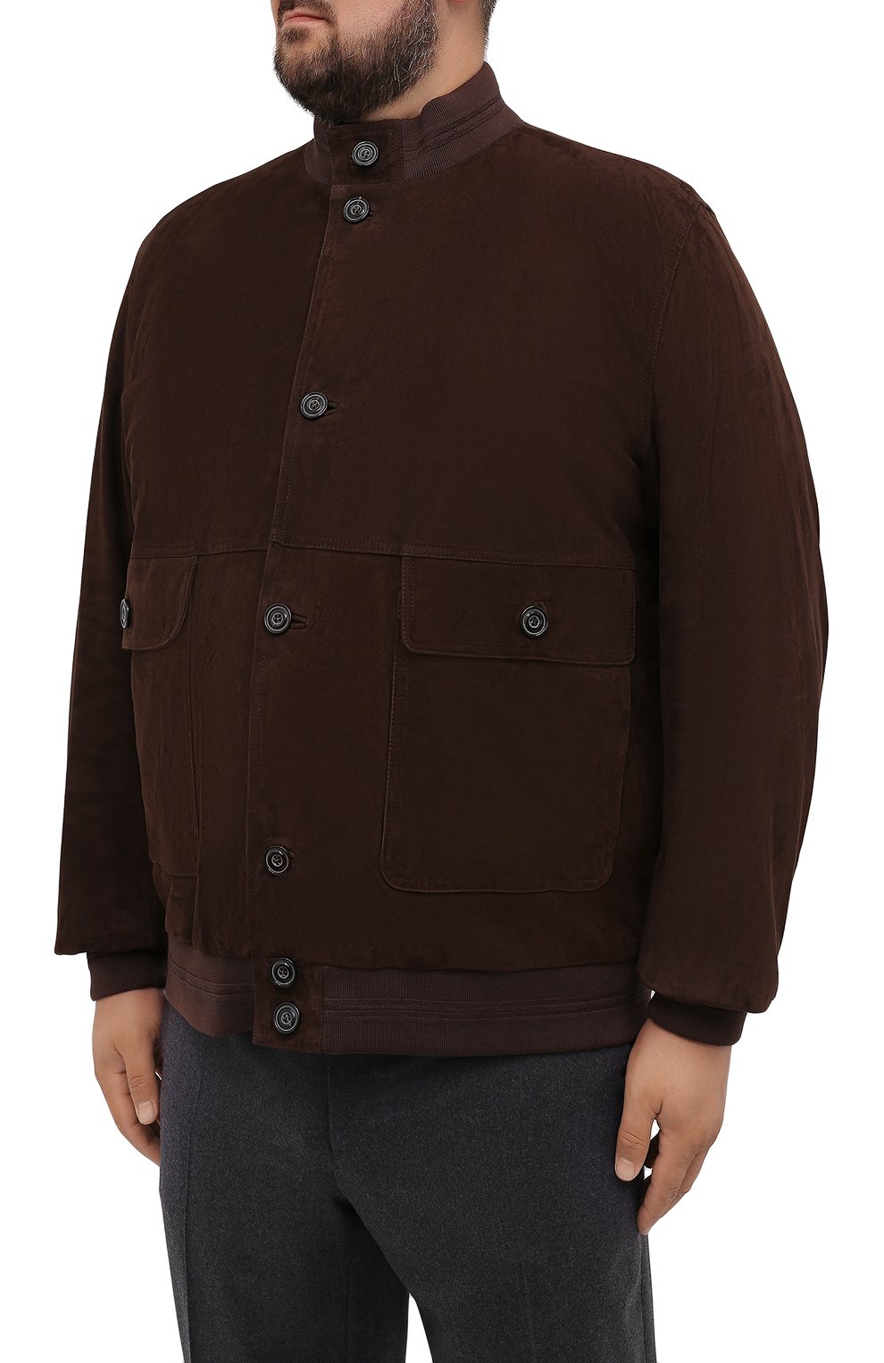 Замшевый бомбер PAUL&SHARK, арт. C0P2005/GE7/3XL-6XL, фото 3