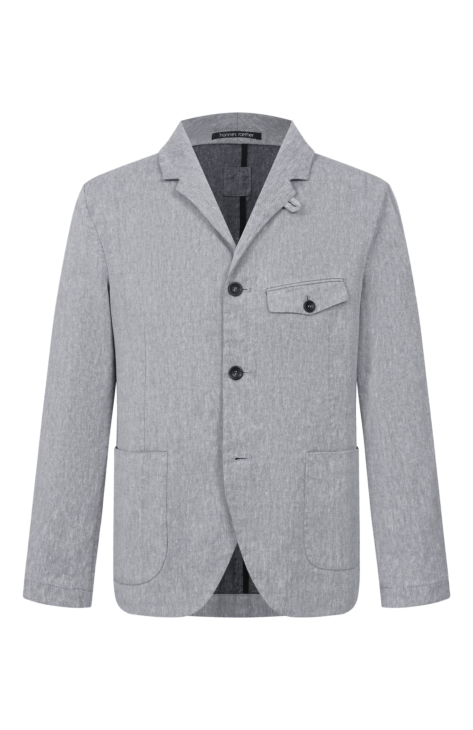 Пиджак изо льна и хлопка HANNES ROETHER, арт. PAR32D0NE.6073, фото 1