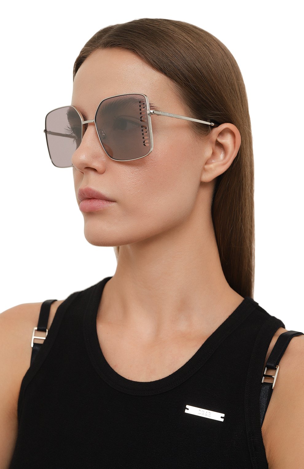 Солнцезащитные очки MIU MIU светло-розового цвета по цене 57350 руб., арт. 51YS-1BC03V, фото 2 Солнцезащитные очки MIU MIU, арт. 51YS-1BC03V, фото 2