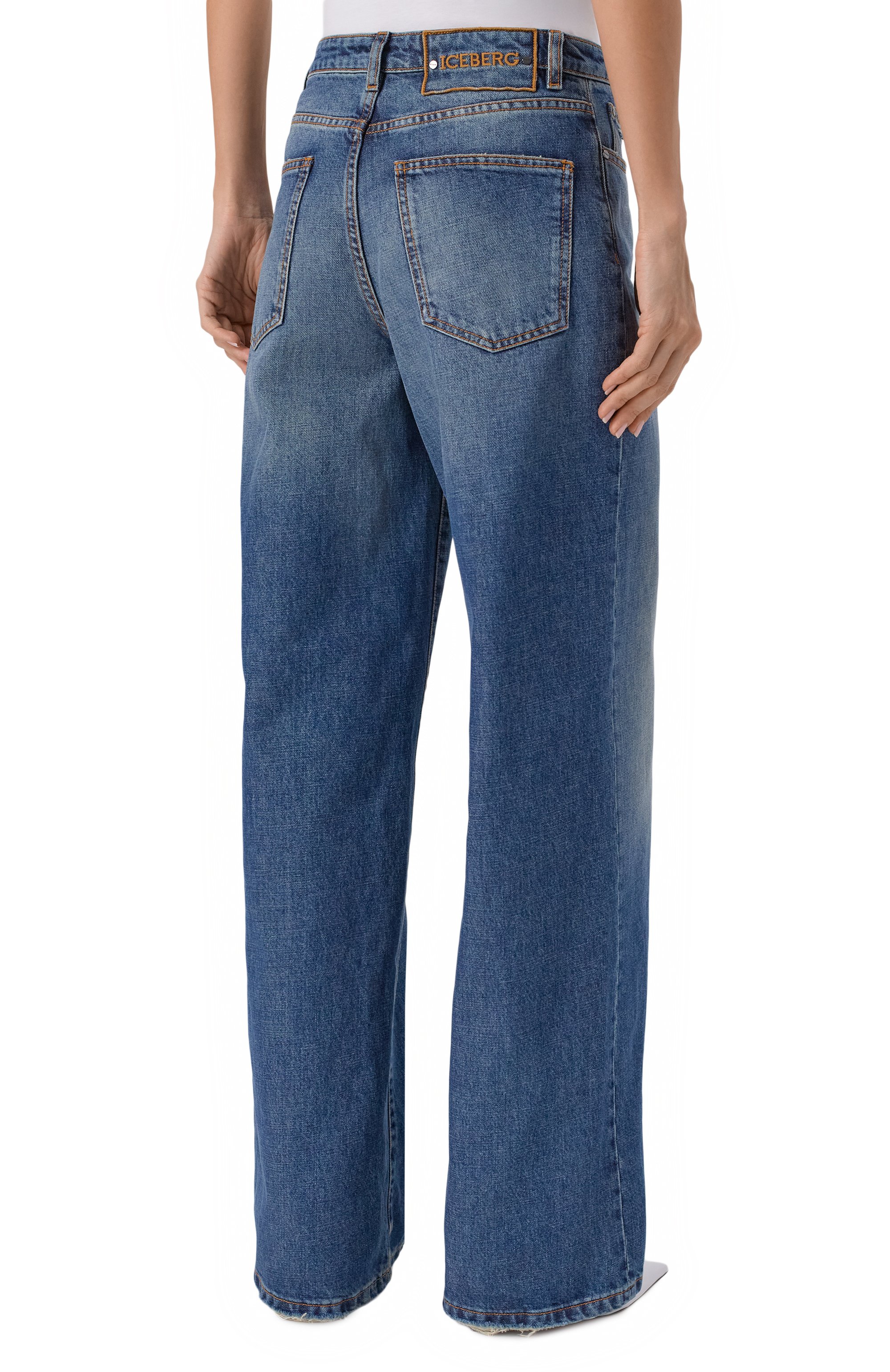 Джинсы ICEBERG синего цвета по цене 47400 руб., арт. 2NT1/0215, фото 4 Джинсы ICEBERG, арт. 2NT1/0215, фото 4