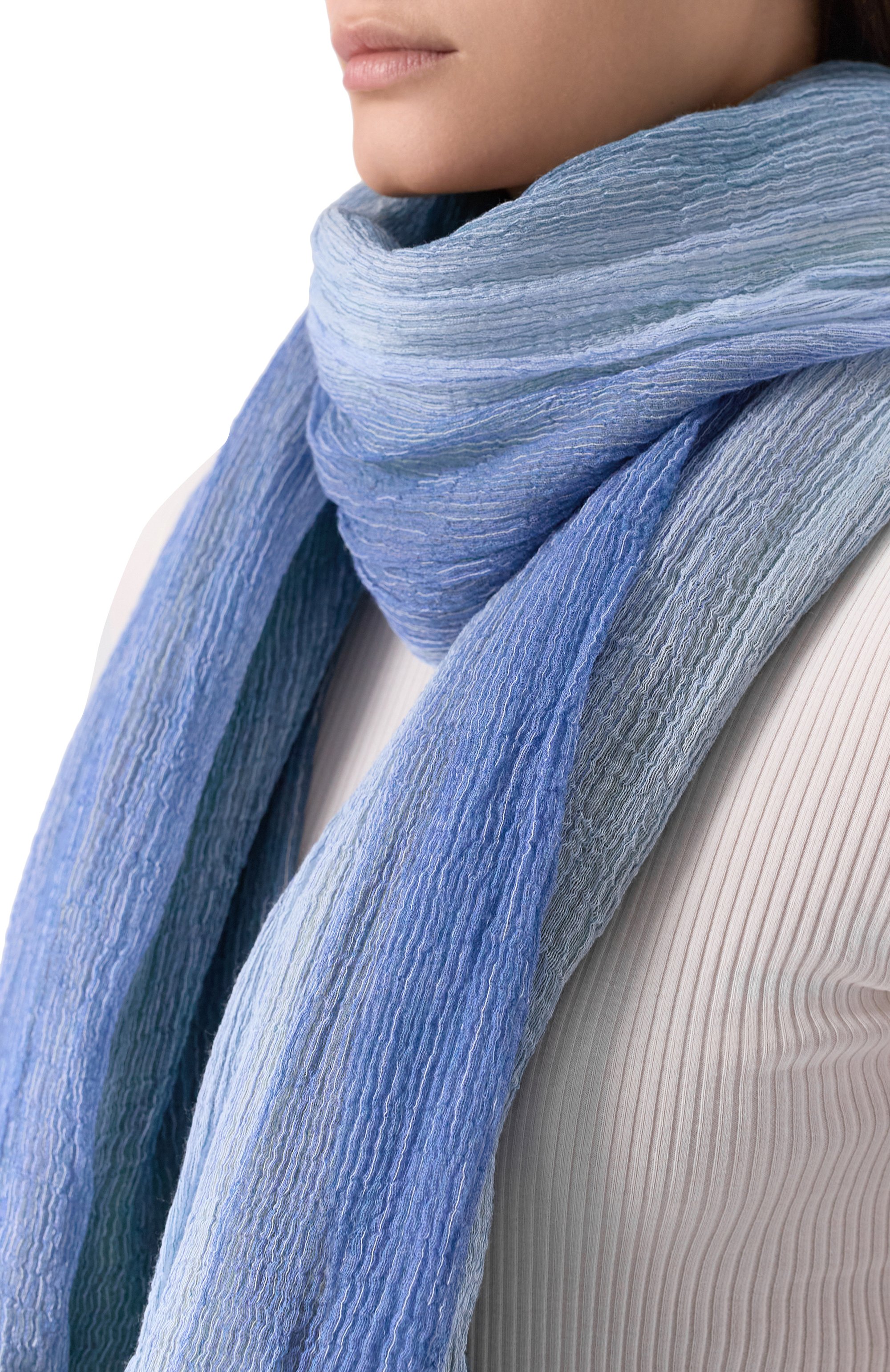 Шарф из вискозы и шелка GIORGIO ARMANI, арт. GW001059/AF15307, фото 2