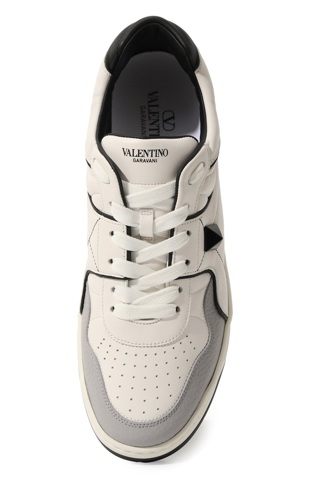 Кожаные кеды one stud VALENTINO, арт. 5Y2S0E71/NWN, фото 6