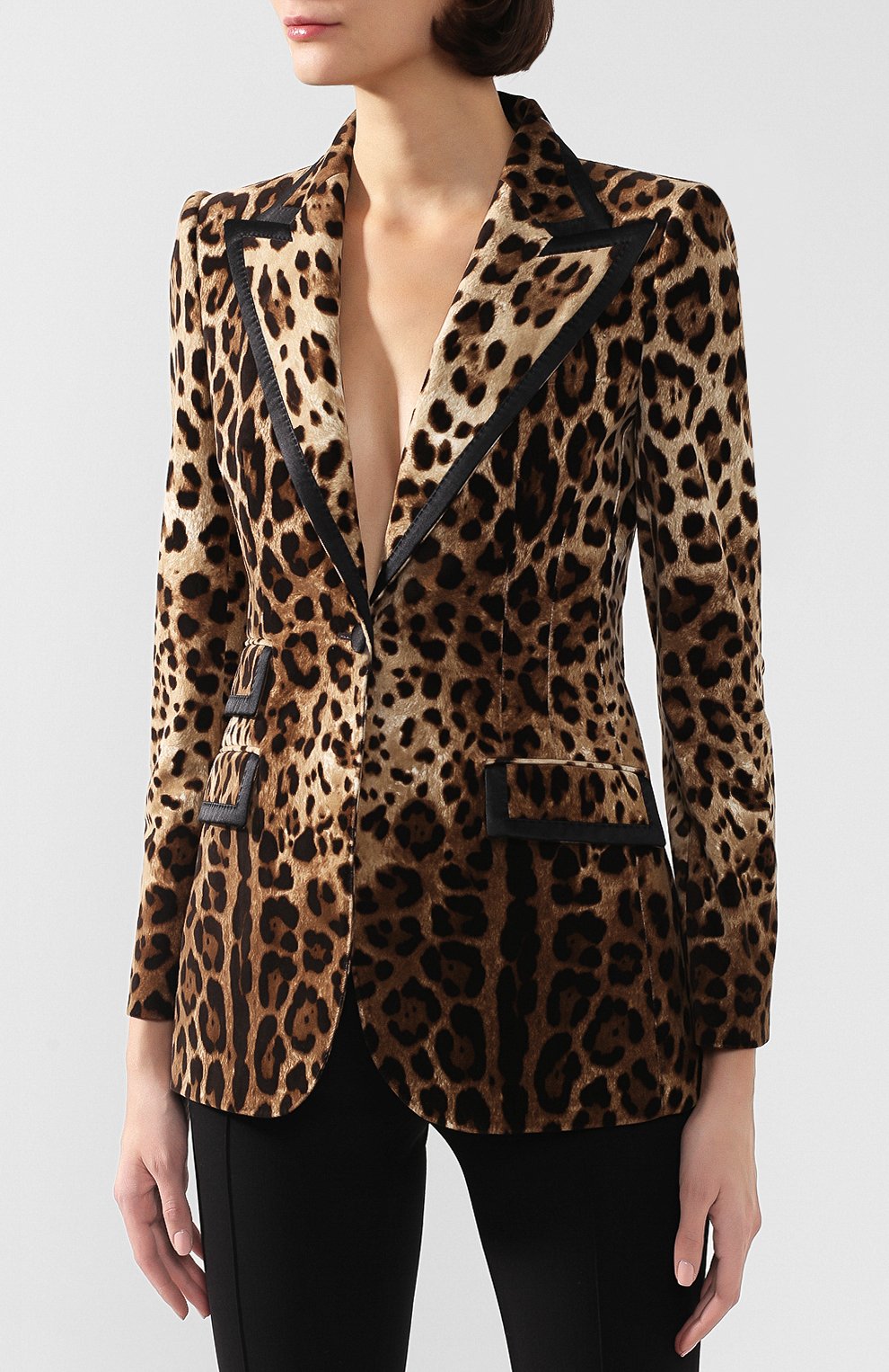 Жакет из смеси хлопка и шелка DOLCE & GABBANA, арт. F29CET/FSWBH, фото 3