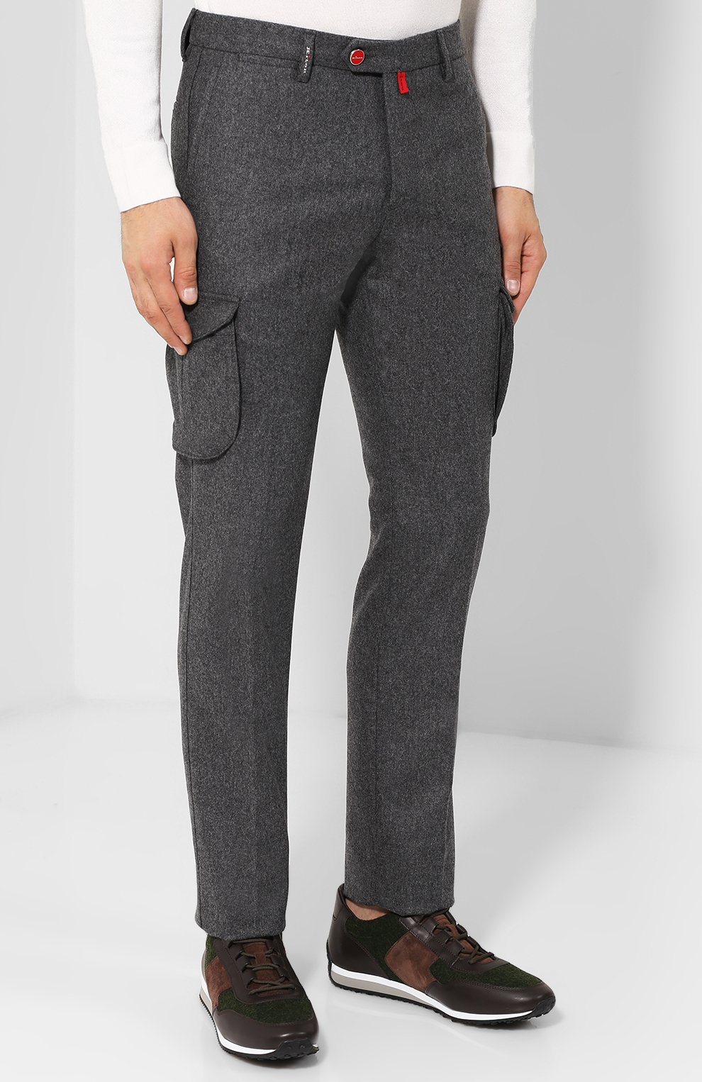 Шерстяные брюки KITON, арт. UFPPCAK01N32, фото 3