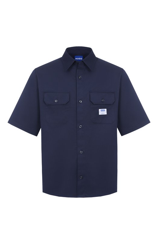 Хлопковая рубашка HUGO Blue 50517871 Синий 50517871