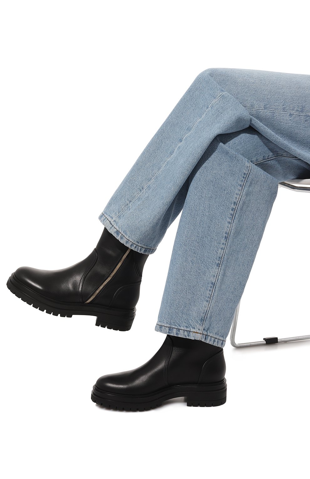 Кожаные полусапоги montreal GIANVITO ROSSI, арт. G73366.20G0M.CLYNENE, фото 3