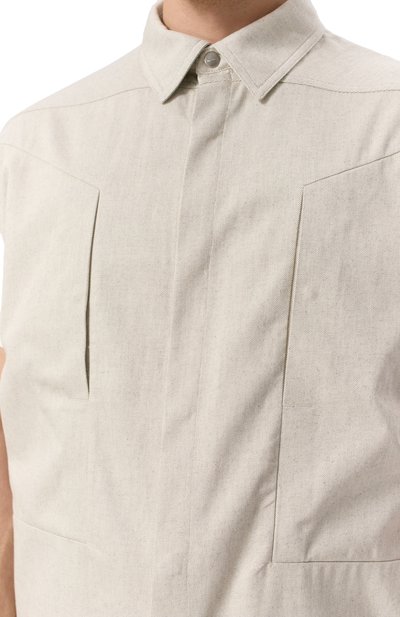 Хлопковый жилет RICK OWENS, арт. RU01E5776/DRD, фото 5