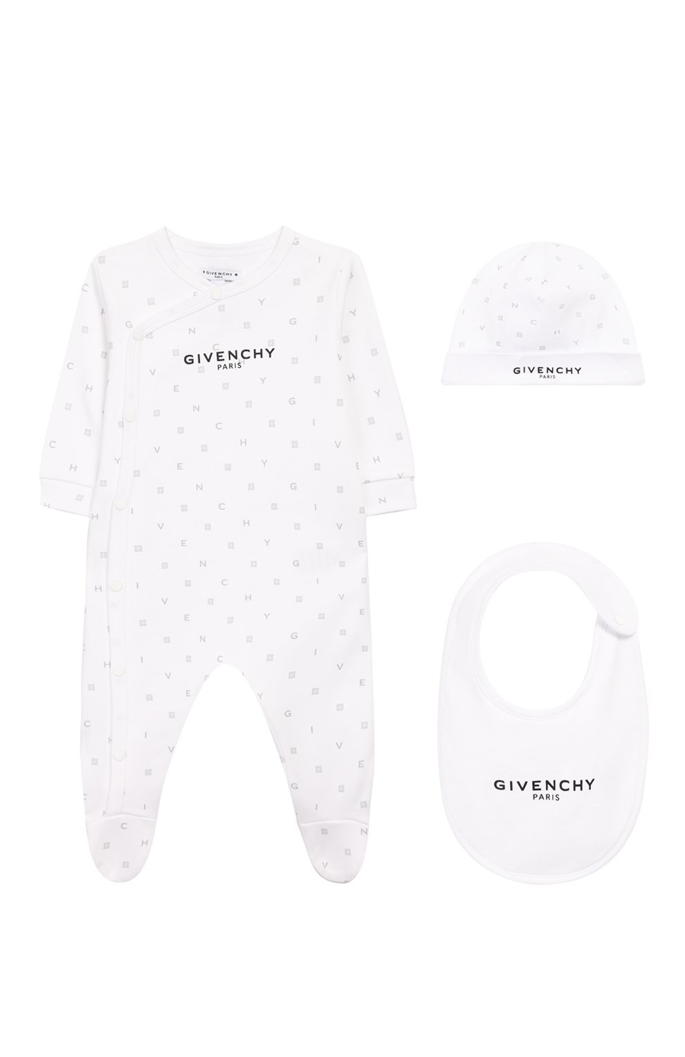 Комплект из 3-х предметов GIVENCHY белого цвета по цене 21200 руб., арт. H98075, фото 1 Комплект из 3-х предметов GIVENCHY, арт. H98075, фото 1