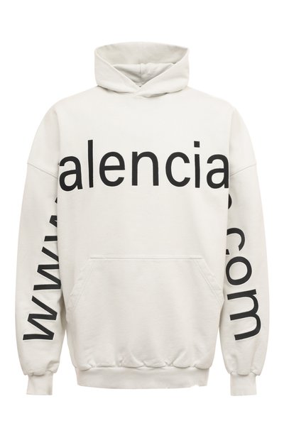 Мужской хлопковое худи BALENCIAGA, арт. 739024/T0VN9