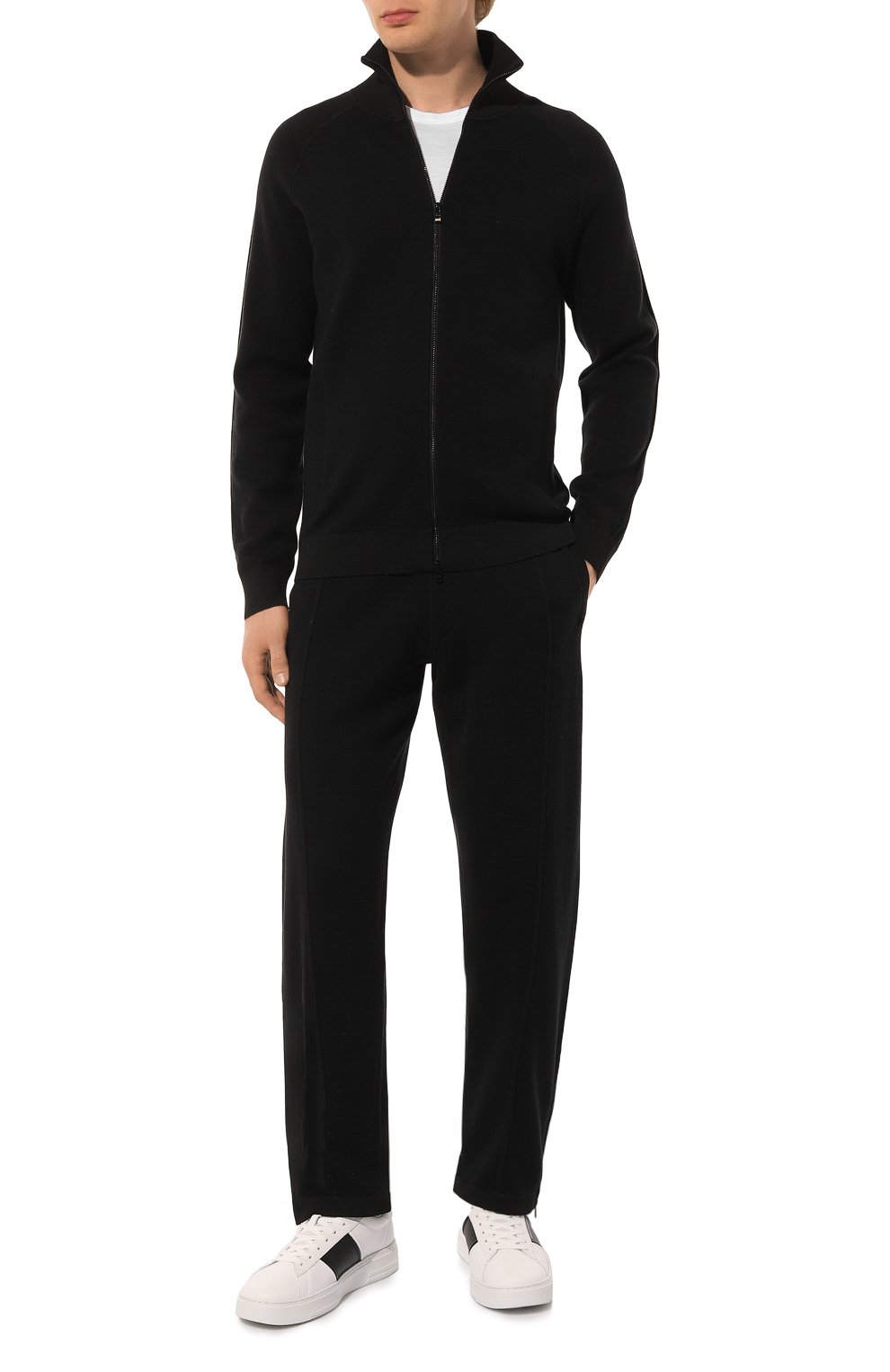 Брюки из хлопка и шерсти BOSS, арт. 50519608, фото 2