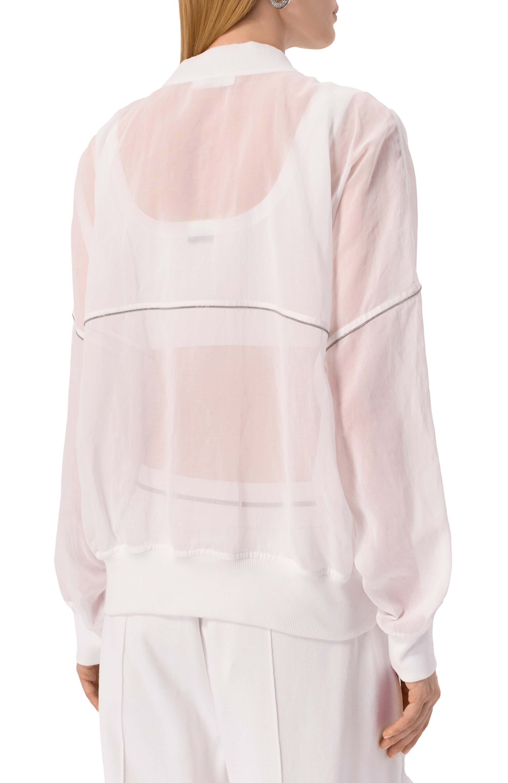 Хлопковый бомбер BRUNELLO CUCINELLI, арт. MH911VE706, фото 4