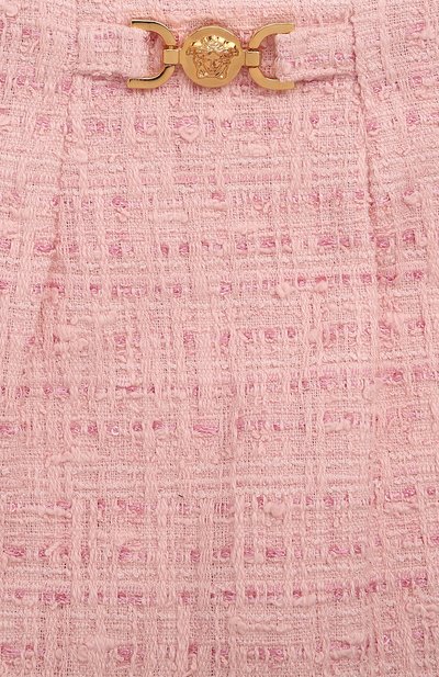 Твидовая юбка-шорты VERSACE светло-розового цвета по цене 39650 руб., арт. 1016350/1A10914/8-14, фото 3 Твидовая юбка-шорты VERSACE, арт. 1016350/1A10914/8-14, фото 3