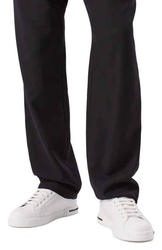 Кожаные кеды Portofino Dolce & Gabbana CS2213/AA335 Белый  CS2213/AA335 Фото 3