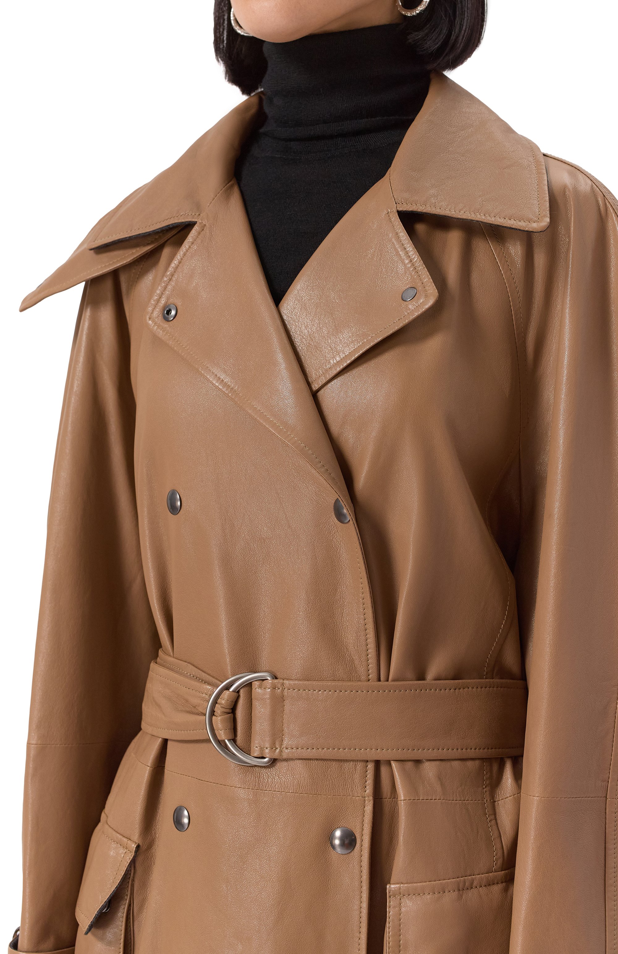 Кожаный тренч BRUNELLO CUCINELLI, арт. MPBIL9917P, фото 5