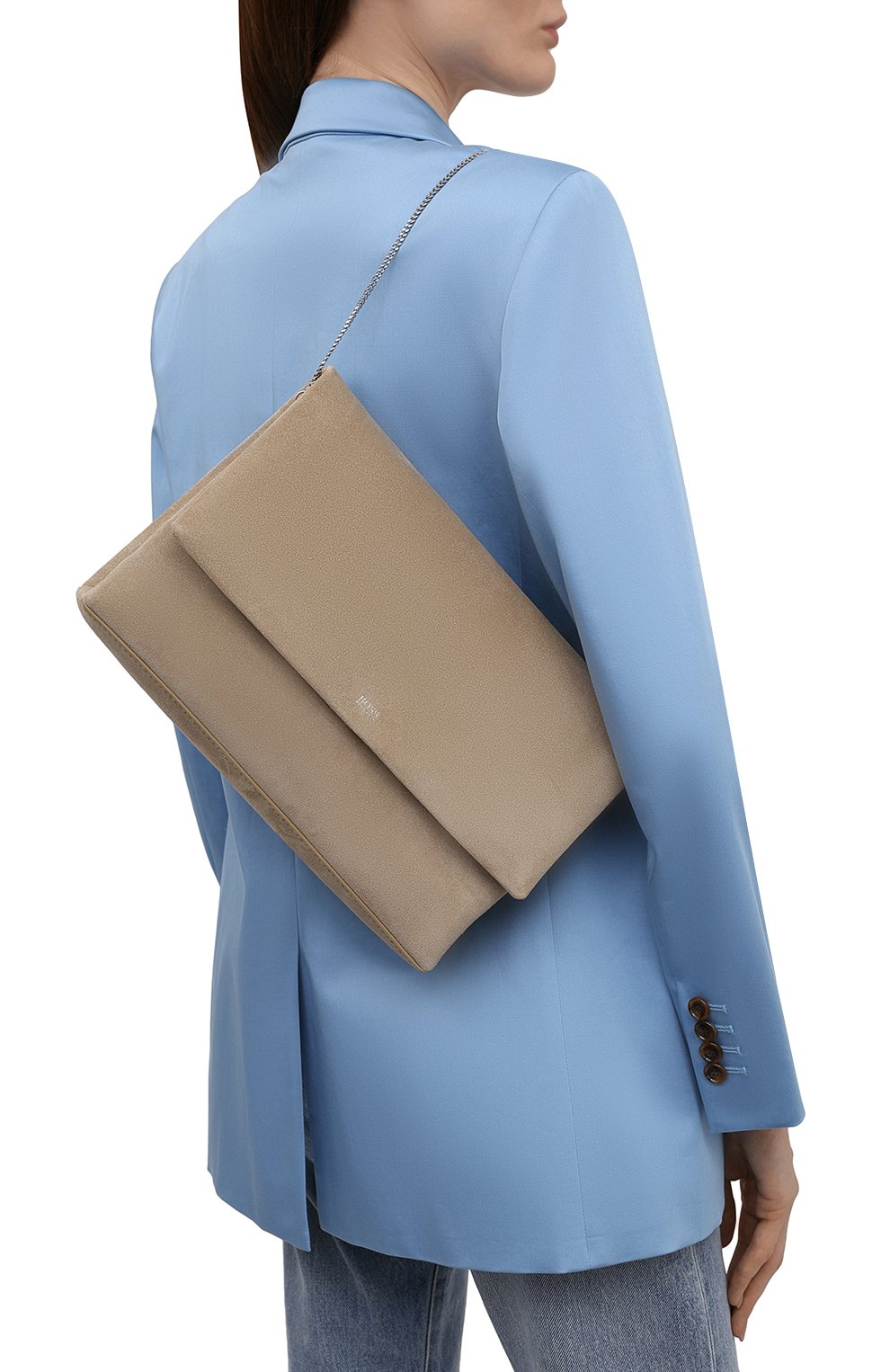 Замшевый клатч BOSS, арт. 50455104, фото 6