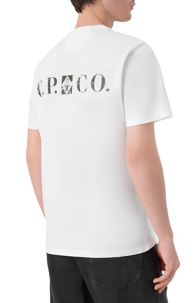 Хлопковая футболка C.P. COMPANY, арт. 19CMTS104A005100W, фото 4