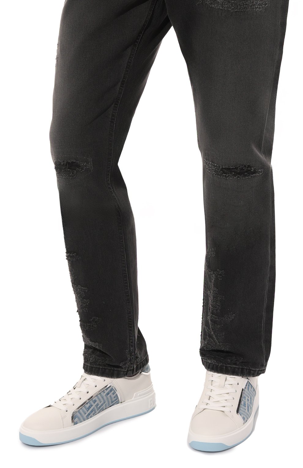 Комбинированные кеды b-court BALMAIN, арт. DM1VI321/LLTD, фото 3