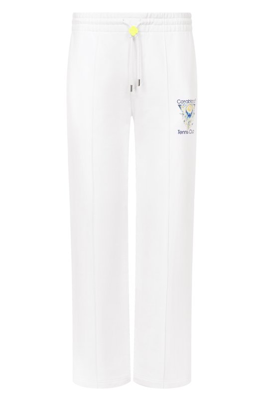 Хлопковые брюки Casablanca M-SP26-JTR-051-02 Белый M-SP26-JTR-051-02