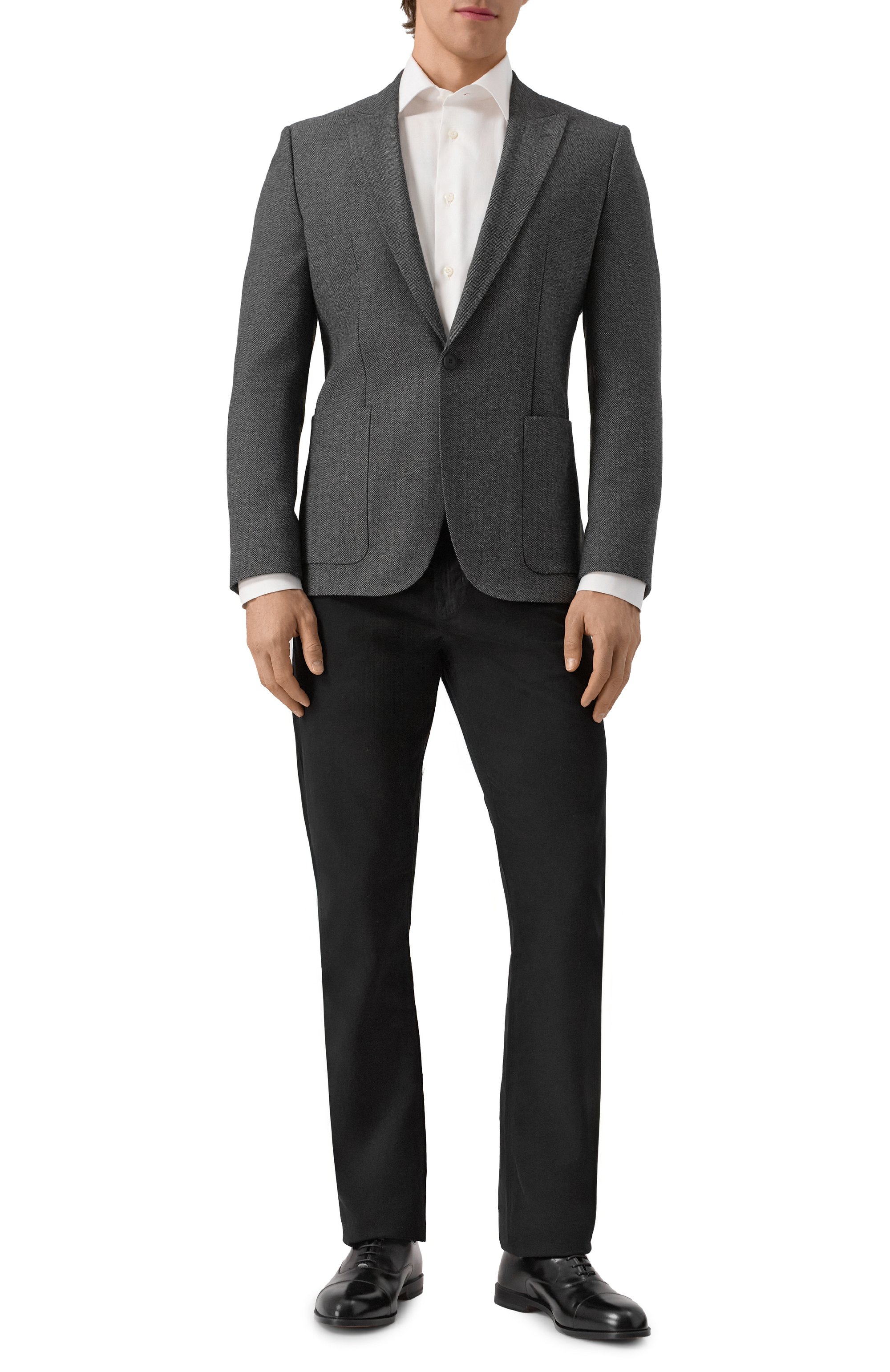 Пиджак из шерсти и хлопка HUGO, арт. 50544694, фото 3