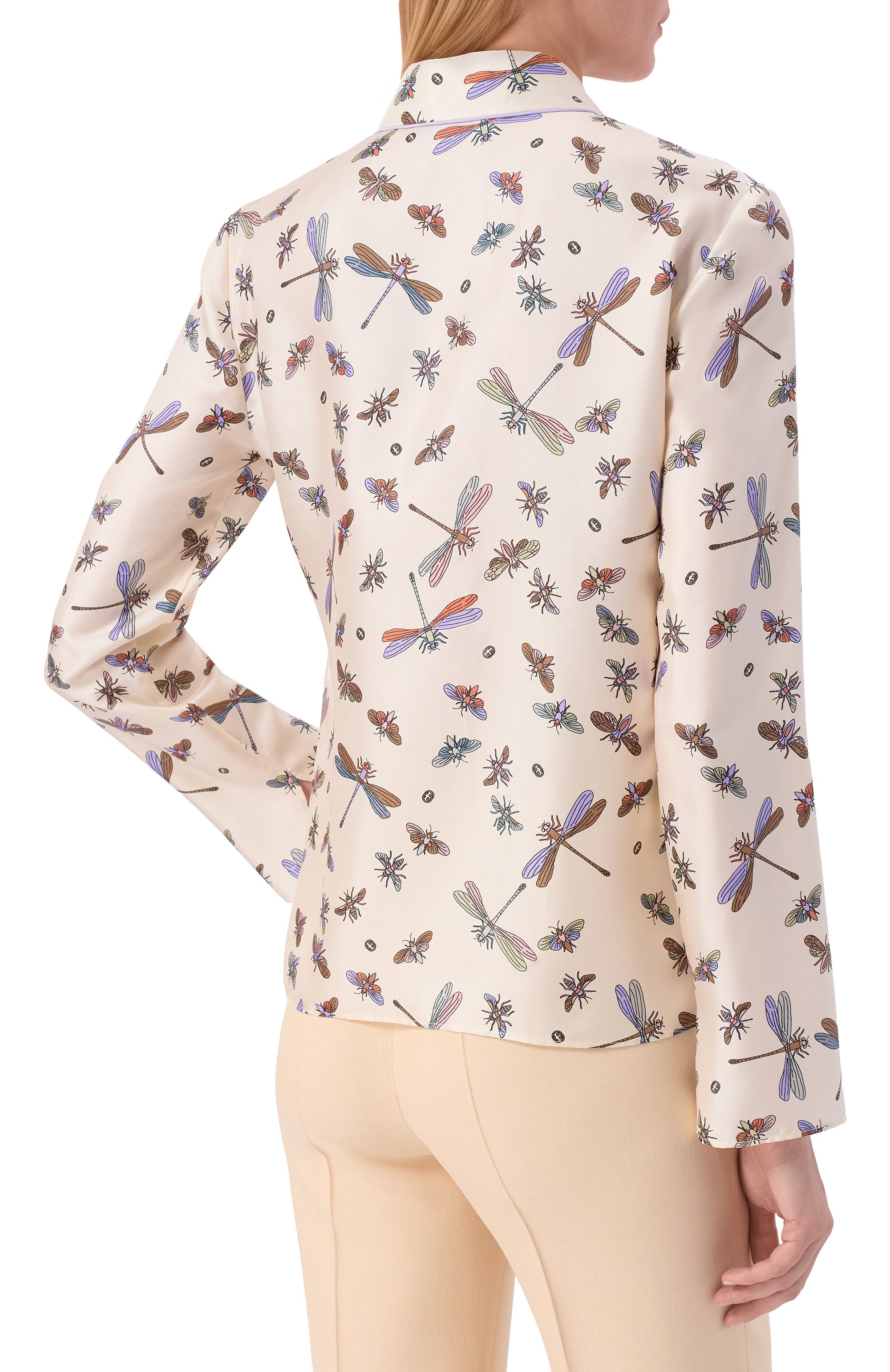 Шелковая рубашка GUCCI, арт. 856111/ZAUK3, фото 4