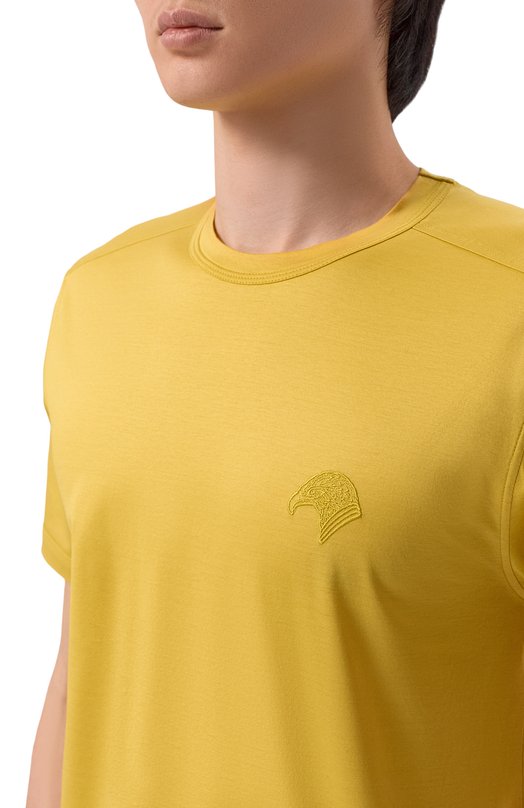 Хлопковая футболка Stefano Ricci MNH6105150/TE0001 Жёлтый  MNH6105150/TE0001 Фото 5