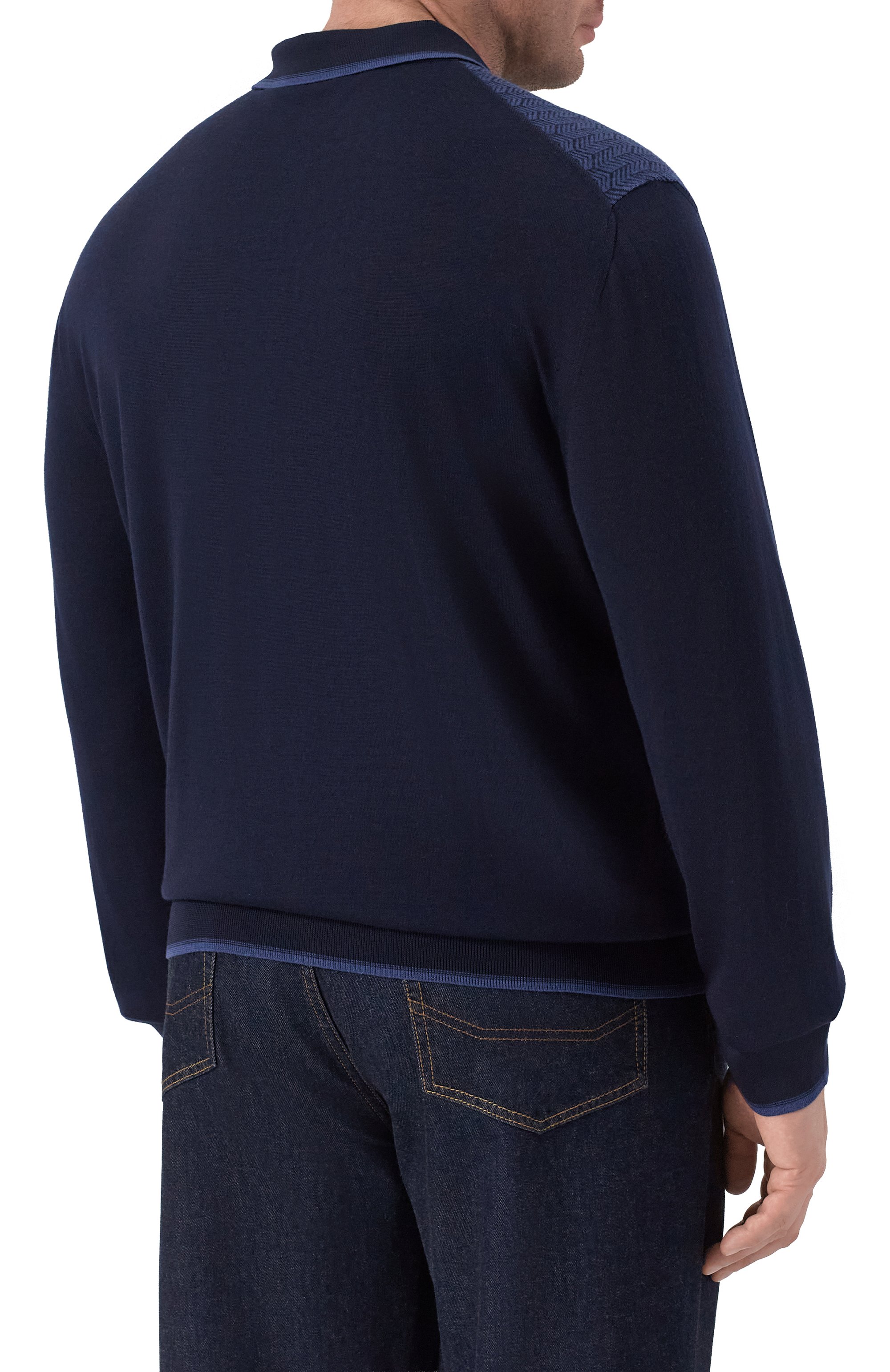 Поло из шерсти и шелка ZILLI, арт. KZP001M0230VHE001, фото 4