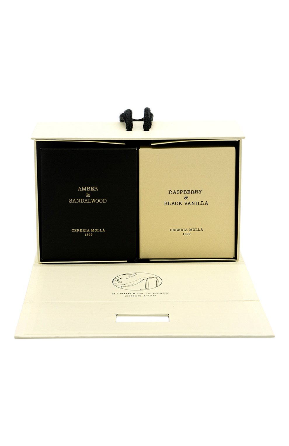 Подарочный сет свечей iv raspberry & black vanilla / amber & sandalwood (2x230g) CERERIA MOLLA 1899, арт. 8429868408957, фото 2