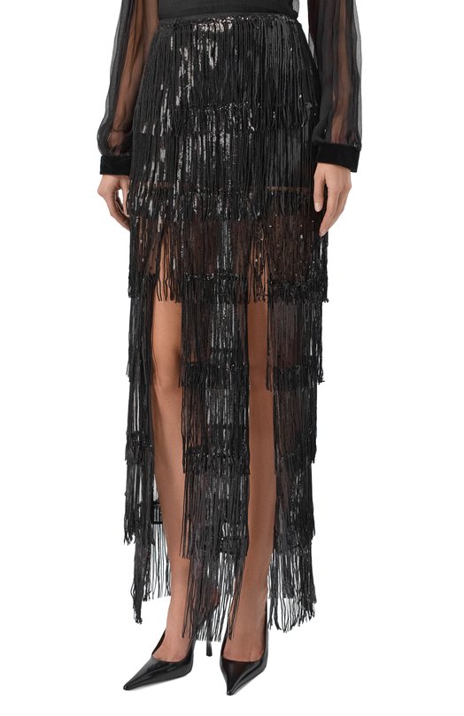 Юбка с отделкой пайетками Nina Ricci 25ACJU016/PL0481 Чёрный  25ACJU016/PL0481 Фото 3