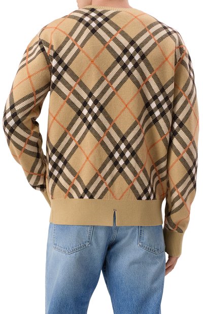 Шерстяной джемпер BURBERRY бежевого цвета по цене 155500 руб., арт. 8093497, фото 4 Шерстяной джемпер BURBERRY, арт. 8093497, фото 4
