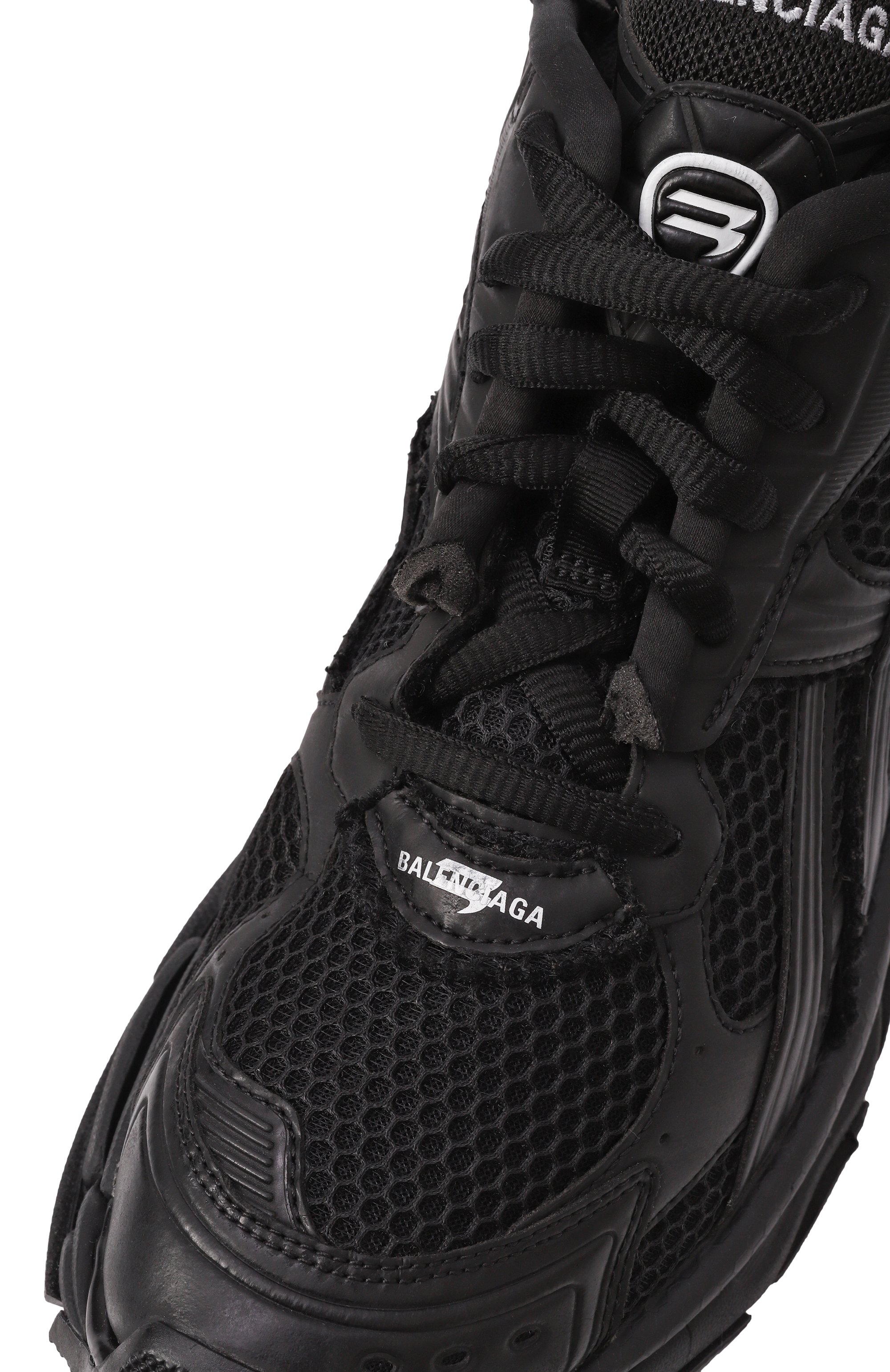 Текстильные кроссовки runner BALENCIAGA черного цвета по цене 120500 руб., арт. 772774/W3RBT, фото 7 Текстильные кроссовки runner BALENCIAGA, арт. 772774/W3RBT, фото 7