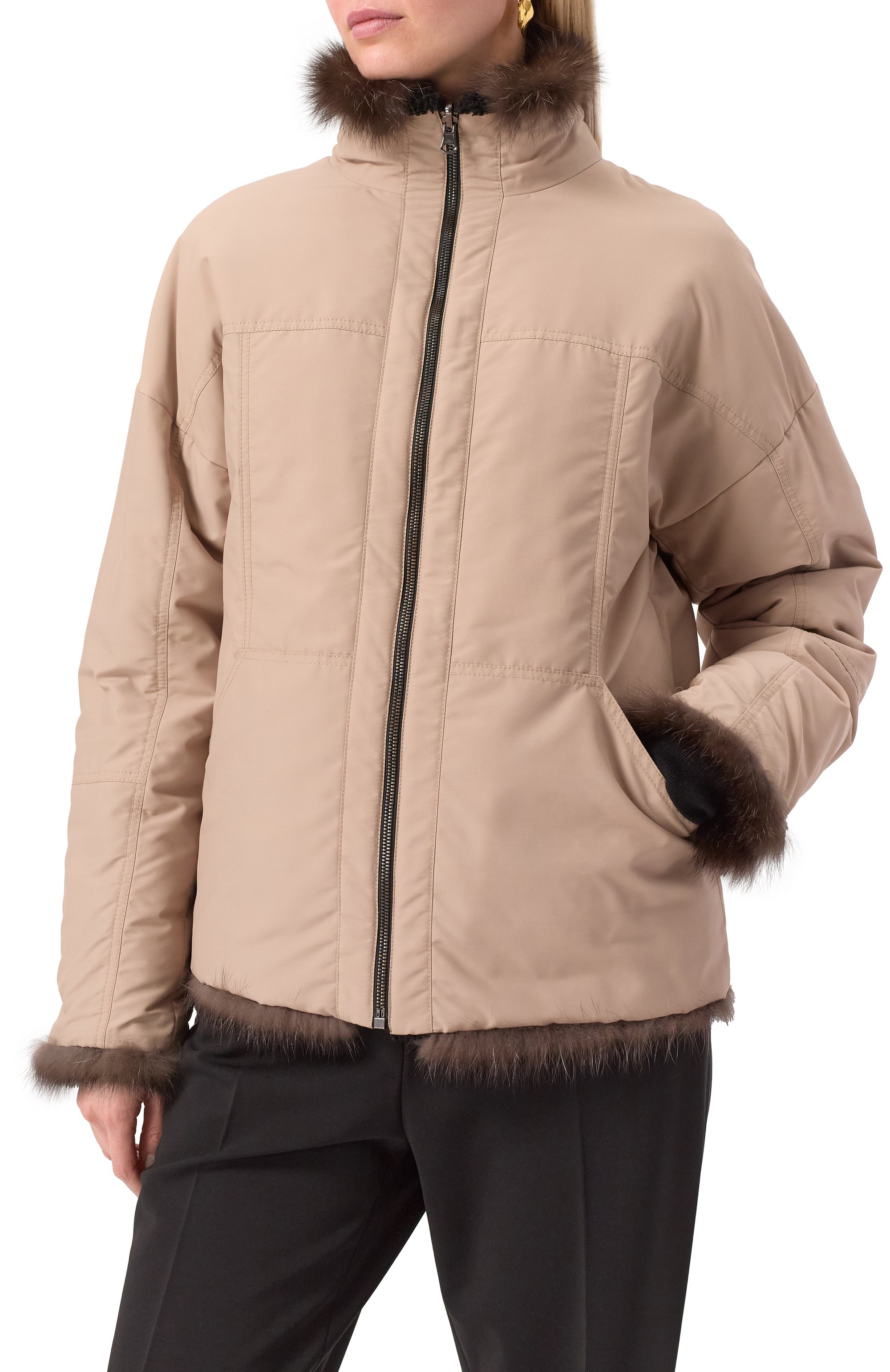 Двусторонняя шуба из меха соболя EMIL SHABAEV, арт. S031, фото 8