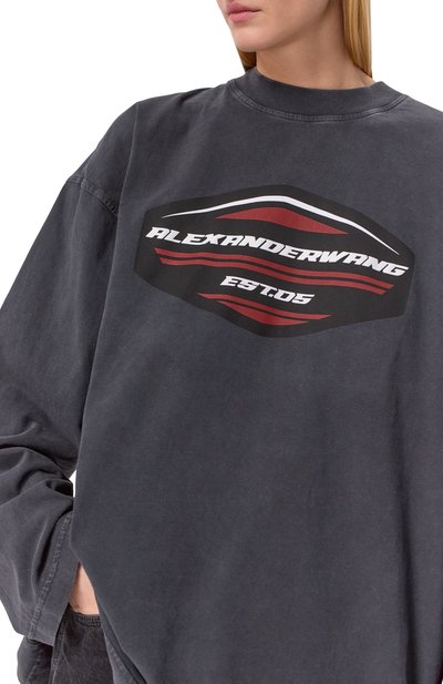 Хлопковый лонгслив ALEXANDER WANG, арт. UCC1261109, фото 5