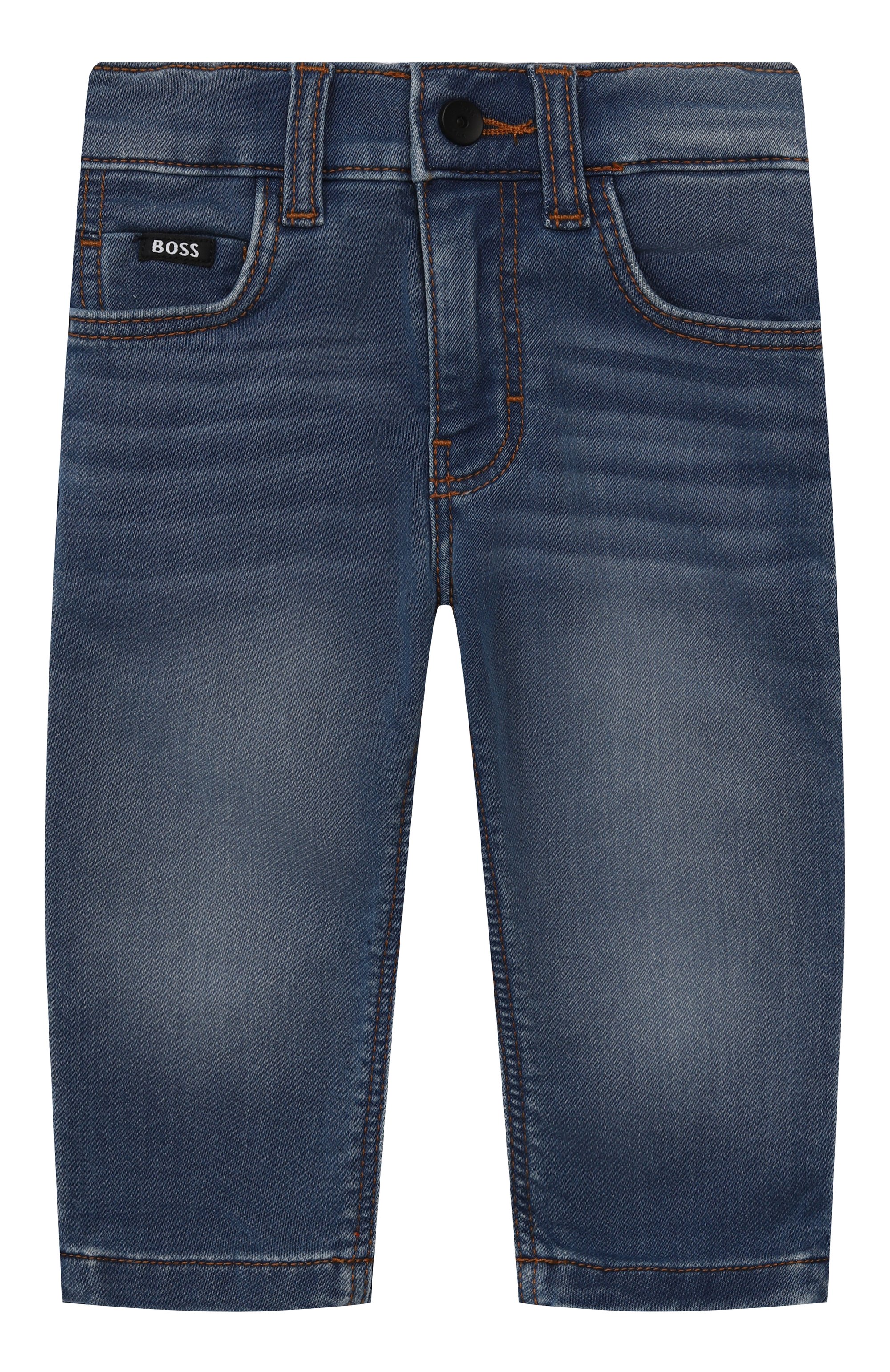 Джинсы BOSS голубого цвета по цене 9680 руб., арт. J51271/9M-18M, фото 1 Джинсы BOSS, арт. J51271/9M-18M, фото 1