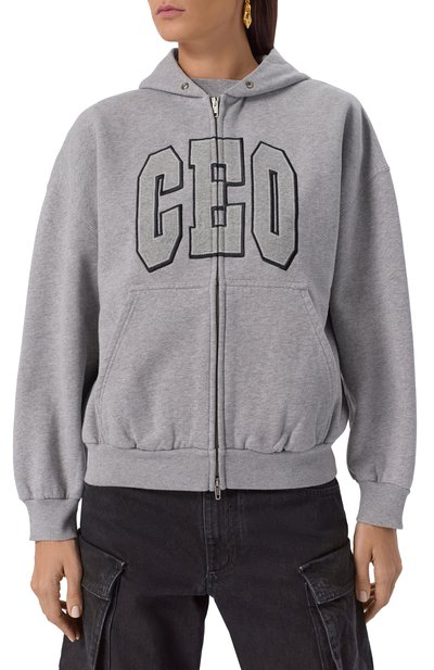 Хлопковая толстовка BALENCIAGA серого цвета по цене 185000 руб., арт. 833399/TSVP2, фото 3 Хлопковая толстовка BALENCIAGA, арт. 833399/TSVP2, фото 3