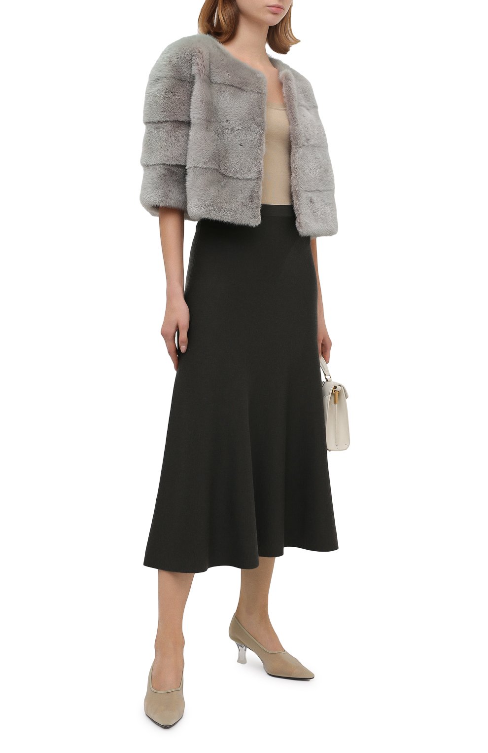 Шуба из меха норки YVES SALOMON, арт. 6EYV27941VMLX, фото 2