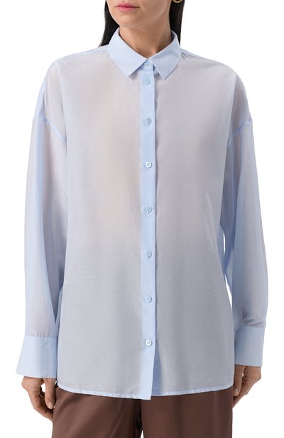 Рубашка из хлопка и шелка 12 STOREEZ, арт. 130615, фото 3