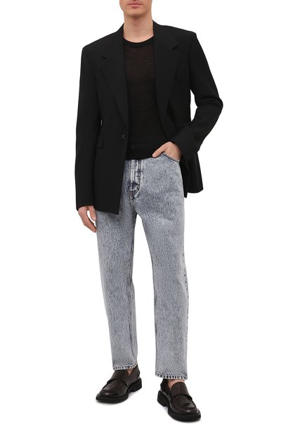 Шерстяная майка SAINT LAURENT черного цвета по цене 32650 руб., арт. 683771/Y36DN, фото 2 Шерстяная майка SAINT LAURENT, арт. 683771/Y36DN, фото 2