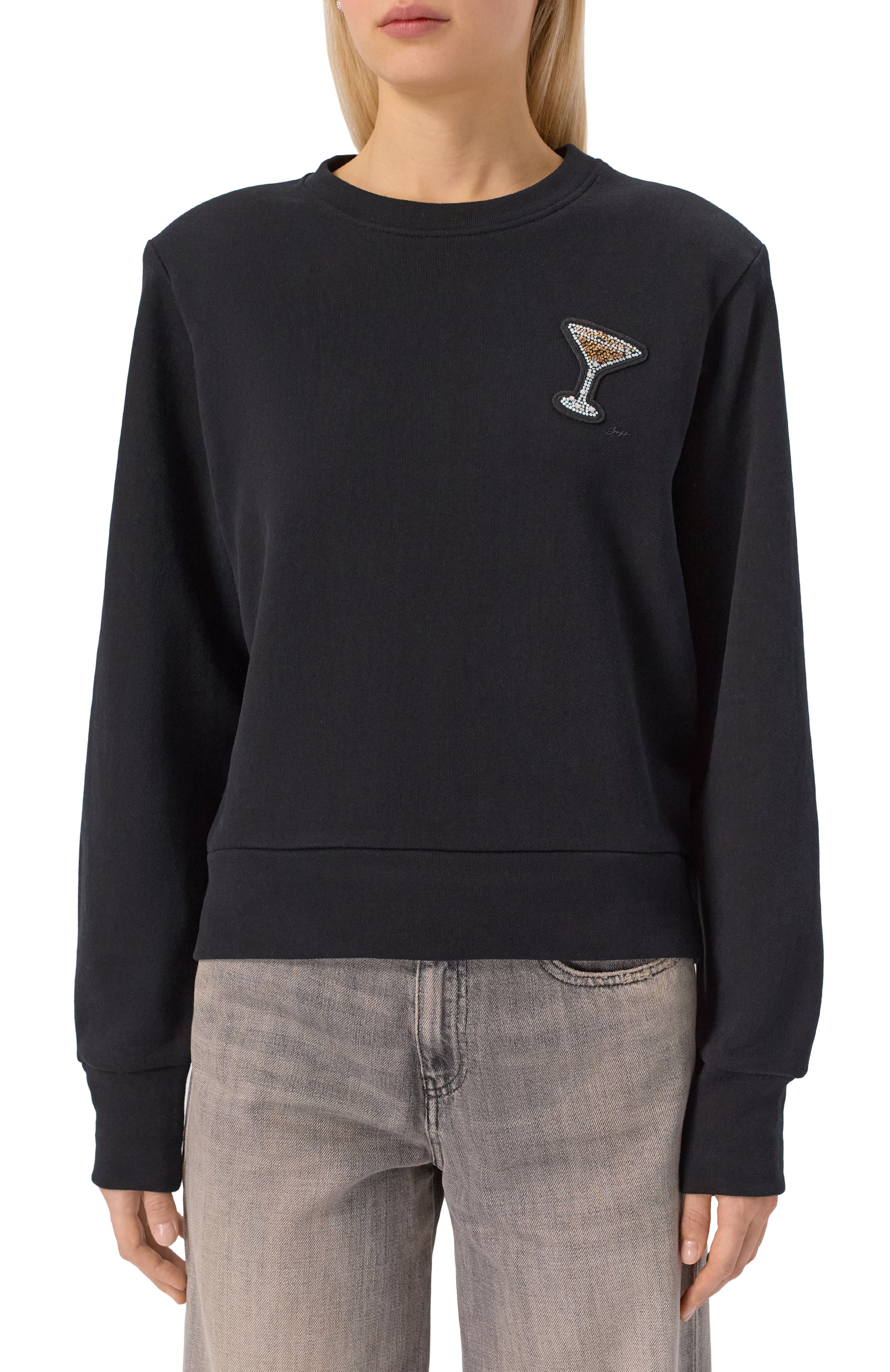 Хлопковый свитшот BOSS ORANGE, арт. 50547814, фото 3