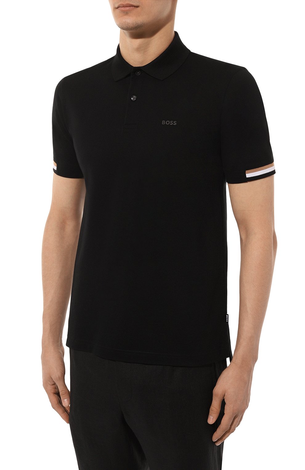 Хлопковое поло BOSS, арт. 50467113, фото 3