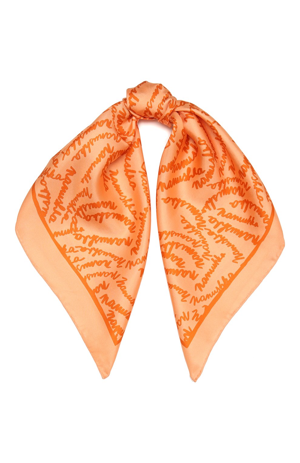 Шелковый платок NANUSHKA, арт. S0LEIL_RUST HANDWRITING_SILK, фото 1