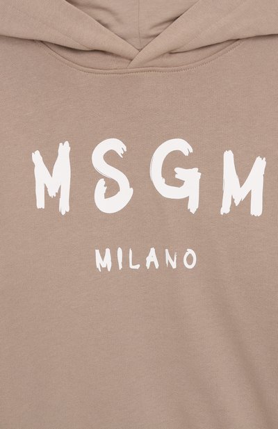 Хлопковое худи MSGM KIDS, арт. S5MSJUHS055, фото 3