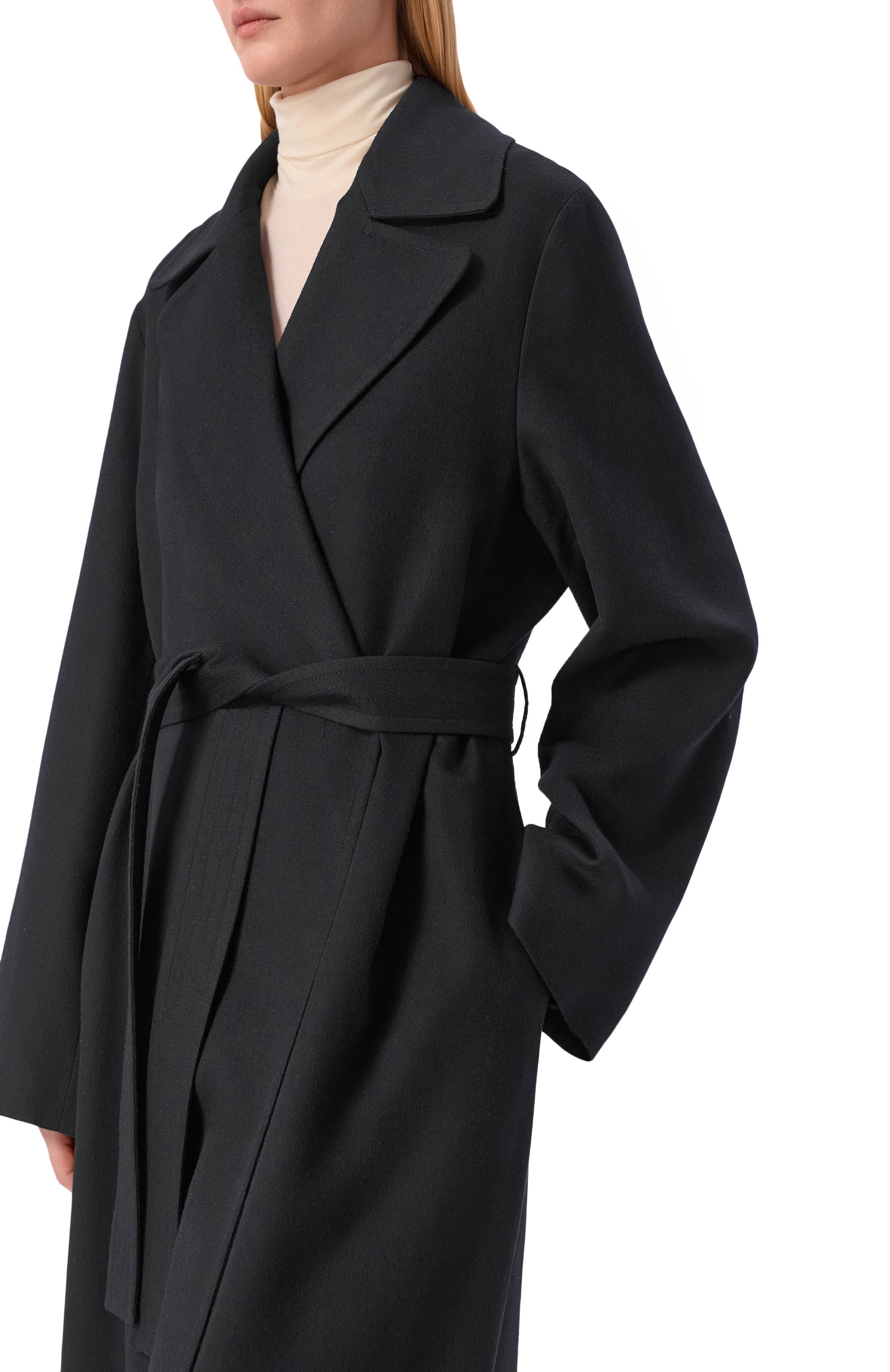 Пальто из кашемира и шелка LORO PIANA темно-синего цвета по цене 1130000 руб., арт. FAN2742, фото 5 Пальто из кашемира и шелка LORO PIANA, арт. FAN2742, фото 5