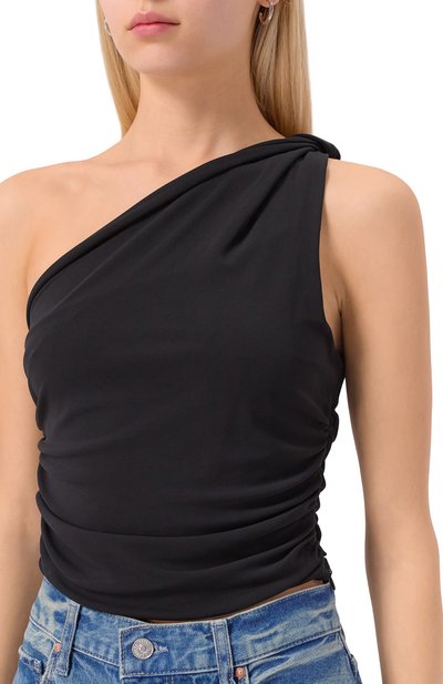 Топ из вискозы 12 STOREEZ черного цвета по цене 7800 руб., арт. 131563, фото 5 Топ из вискозы 12 STOREEZ, арт. 131563, фото 5