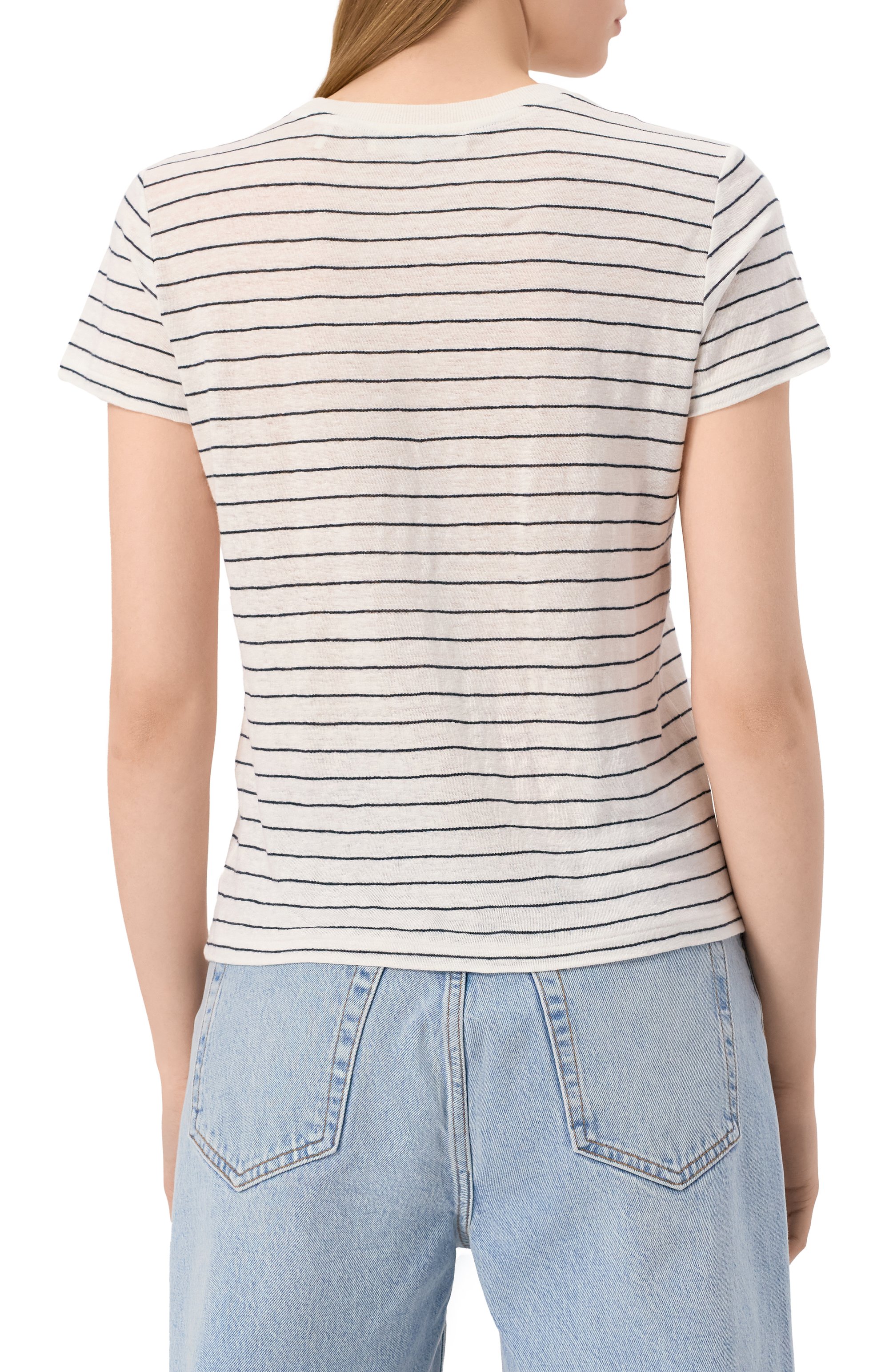 Льняная футболка FRAME DENIM, арт. WS25JTE008, фото 4