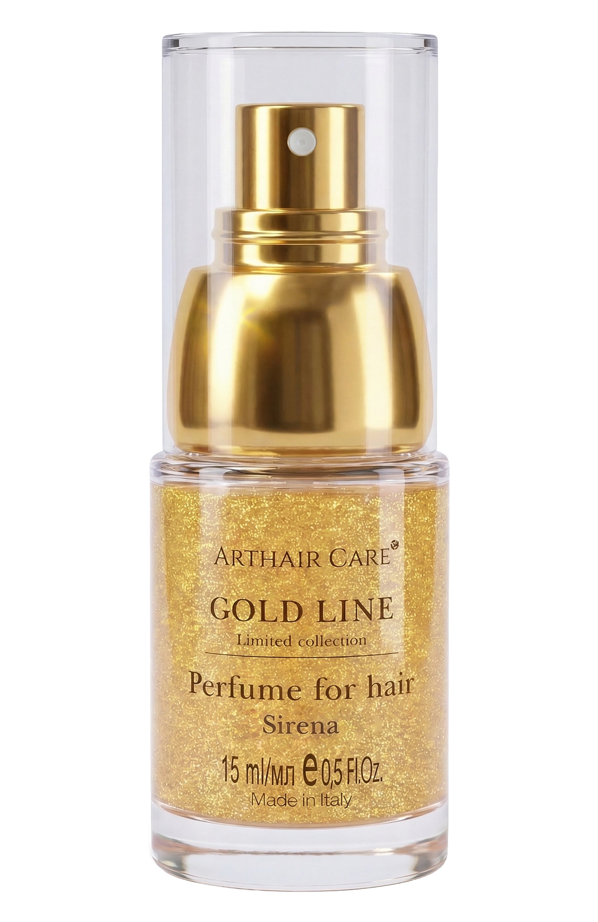 Парфюм для волос sirena с блестками (15ml) ARTHAIR CARE бесцветного цвета по цене 6200 руб., арт. 4640112151557, фото 1 Парфюм для волос sirena с блестками (15ml) ARTHAIR CARE, арт. 4640112151557, фото 1