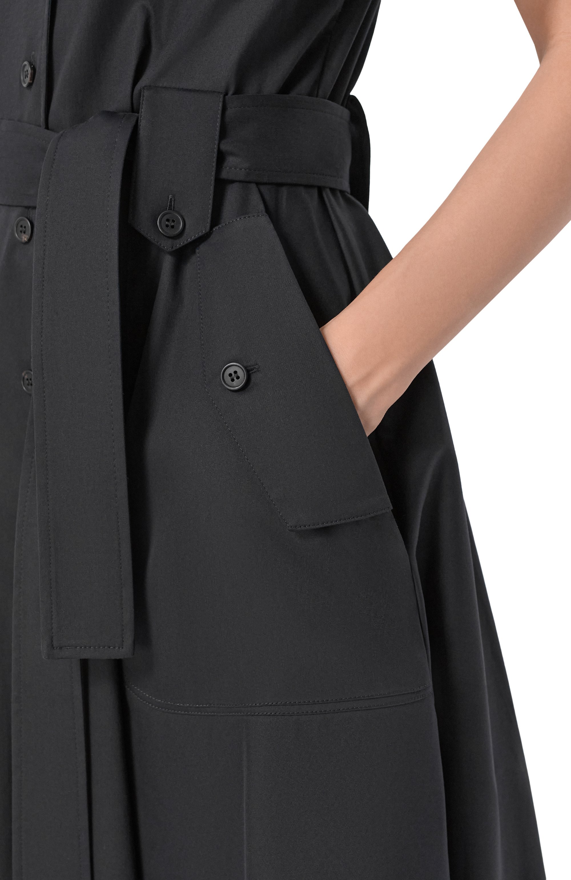 Платье из хлопка и шелка MVST, арт. M26.CSW.D401/SILK P0PELINE, фото 4