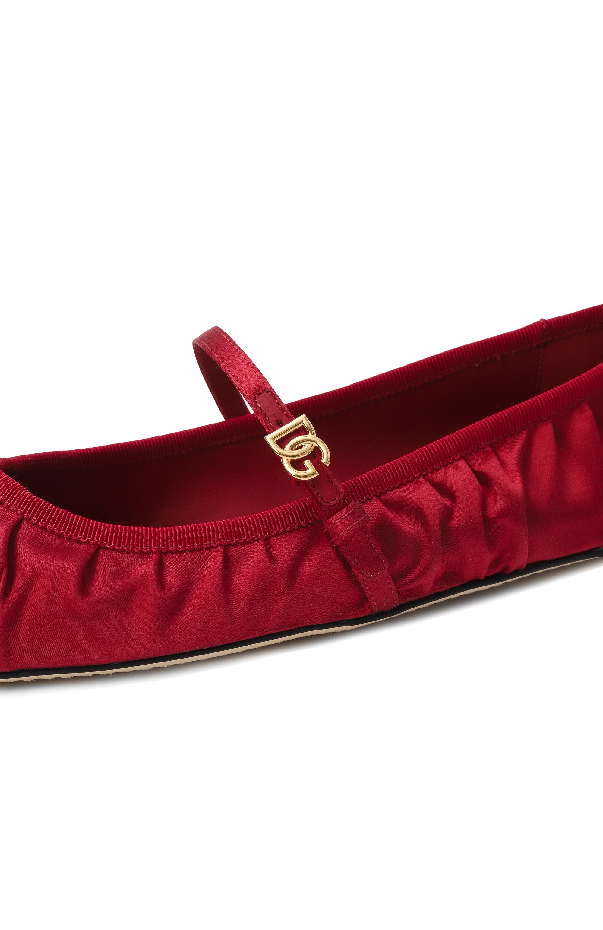 Текстильные балетки vally DOLCE & GABBANA красного цвета по цене 85650 руб., арт. CB0257/AD160, фото 7 Текстильные балетки vally DOLCE & GABBANA, арт. CB0257/AD160, фото 7