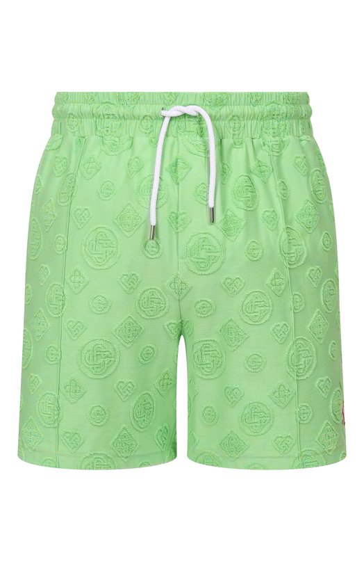 Хлопковые шорты Casablanca M-SP26-JTR-271-01 Зелёный M-SP26-JTR-271-01